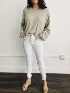 Olive You Long Sleeve Top