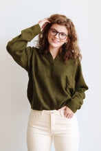 Robin Polo Sweater // Olive