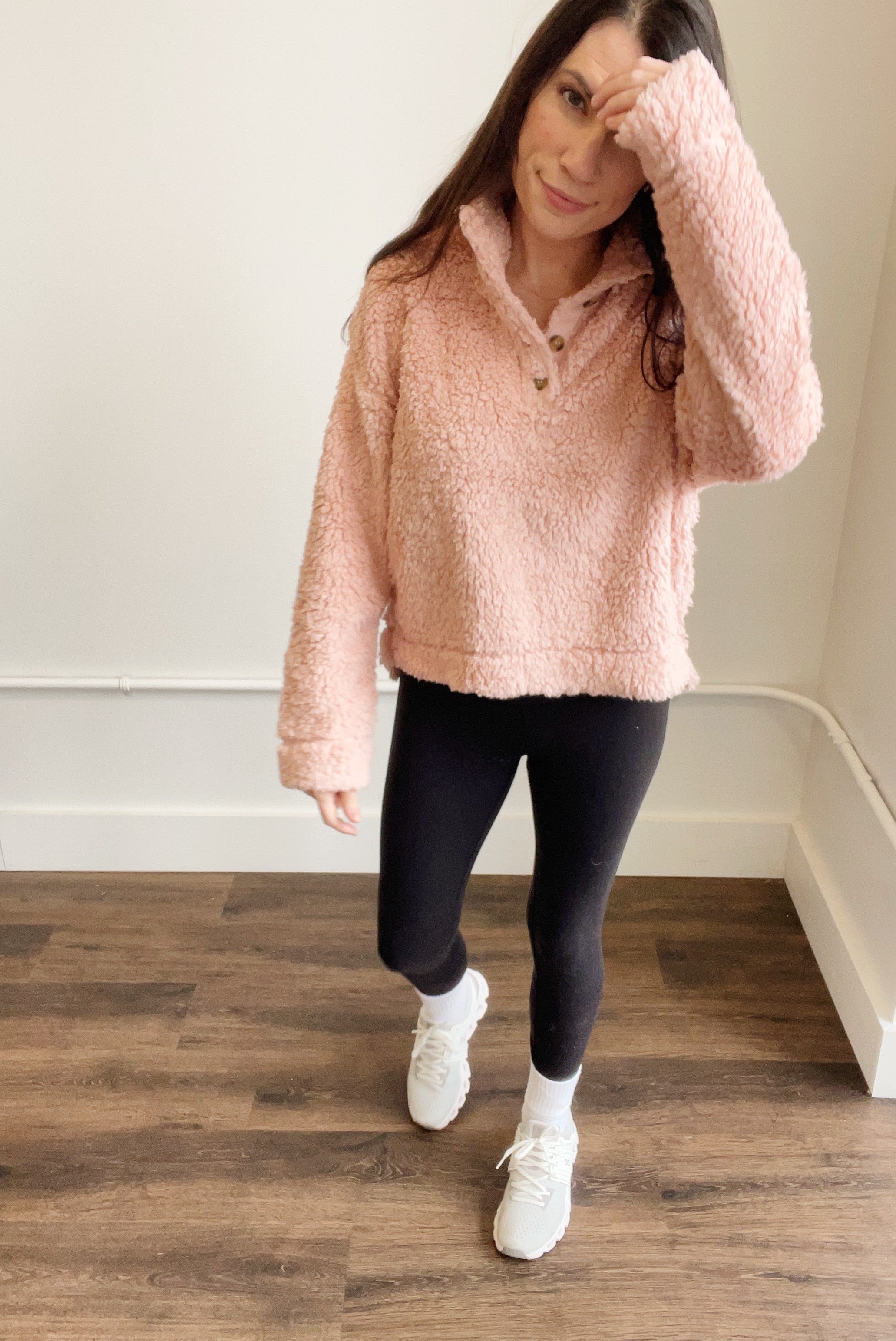 Blush hot sale sherpa pullover