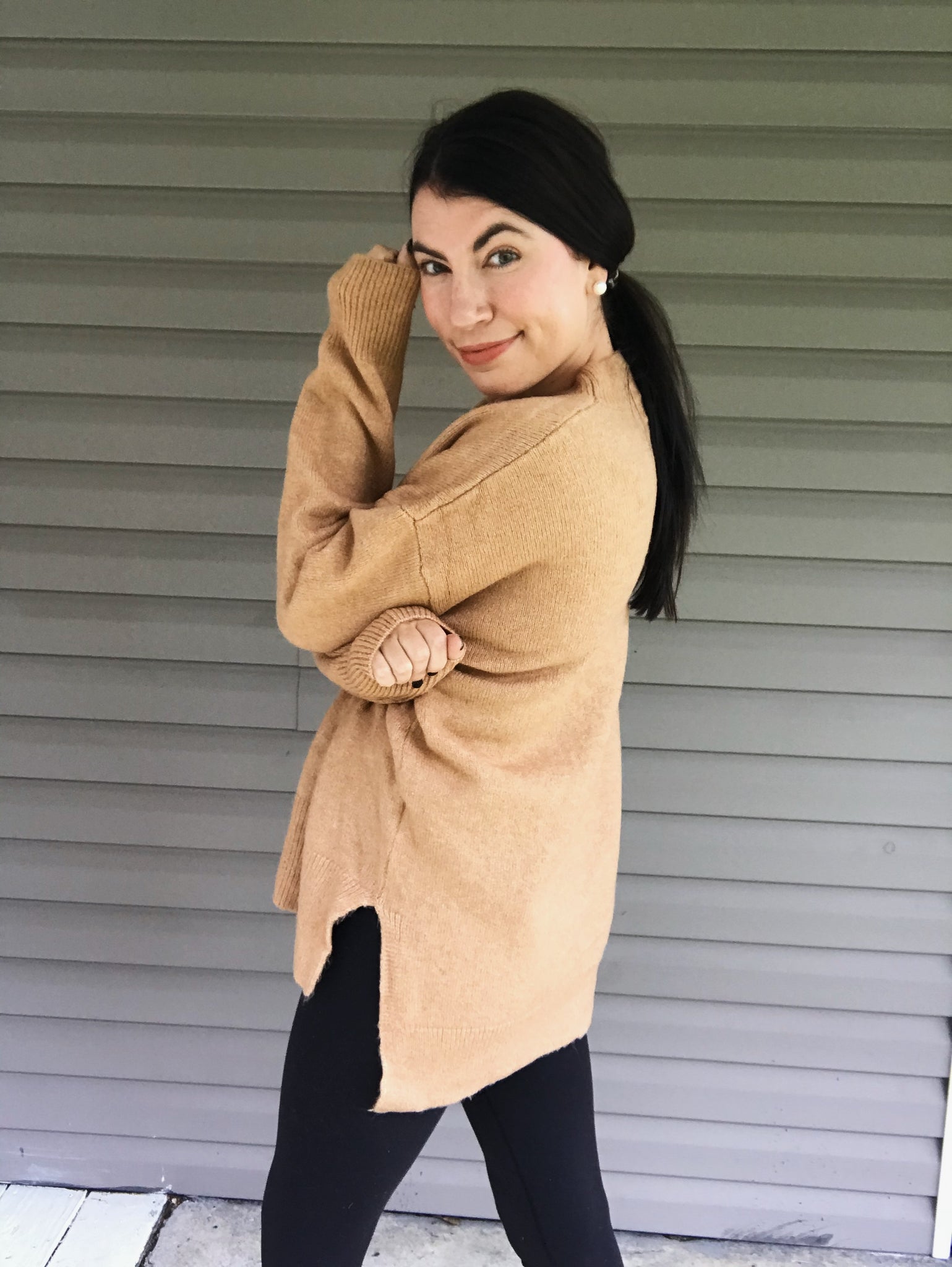 s #1 Tunic Sweater - Brittany Young, leggings, sweater, winter,  tunic